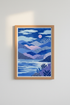 Abstract Landscape | Modern blues & purples, Living Room Decor