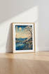 Japanese Mountain Landscape Art | Mount Fuji & Cherry Blossoms, Living Room Decor