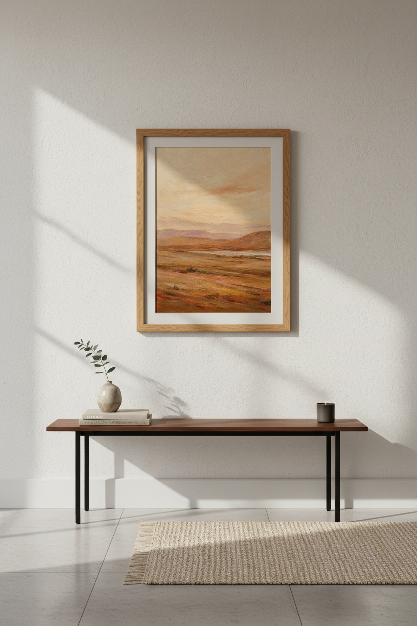 desert wall art | Sunset Vibes, Living Room Decor | Boho Poster