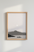 Minimalist Mountain Landscape | Black & White Nature Print, Zen Bedroom Decor