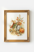 Rabbit Autumn Wall Art Print | Watercolor Bunny, Fall Nursery Decor Aesthetic