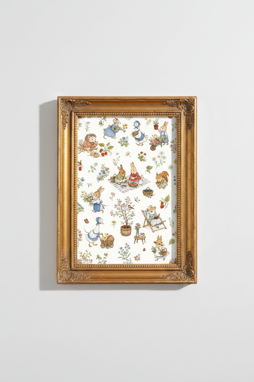 Woodland animals | Watercolor pastels, nursery decor