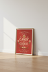 North Pole Candy & Cookie Co | Vintage Christmas Kitchen Wall Art | Holiday Poster