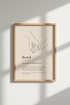 Minimalist Line Art Print | Bond Definition Poster, Couple Bedroom Decor