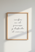 Spanish Quote Wall Art Print | Minimalist Office Decor | Trust the Process Poster