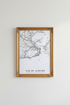 Rio map poster | Minimalist Black & White, Living Room Decor