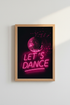 Disco Ball Wall Art Print | Neon Pink Let&