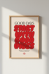 Good Vibes Quote Wall Art Print | Bedroom Decor | Retro Red Typography Poster