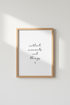 Collect Moments Not Things Wall Art | Minimalist Quote Poster | Modern Home Decor