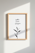 Sotto Voce Sempre | Italian Quote Botanical Print, Minimalist Wall Decor