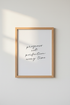 Progress Not Perfection Quote Art | Minimalist Script, Home Office Decor Poster