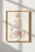 Boho Elephant You Are So Loved Wall Art | Neutral Nursery Decor | Earthy Kids Poster