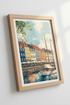Copenhagen Nyhavn Wall Art Print | Colorful Denmark Canal Poster | Scandi Travel Decor