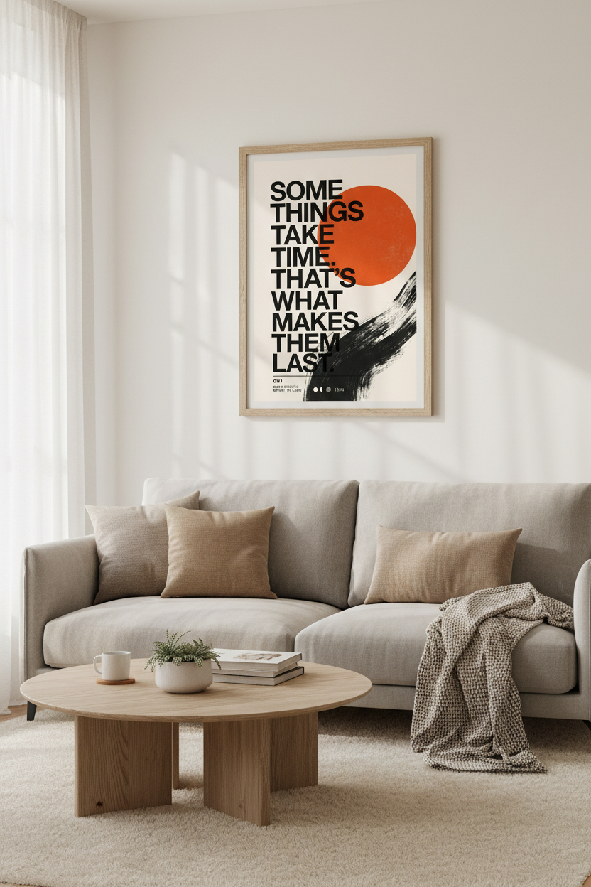 Modern Quote Wall Art | Motivational Typography Poster | Office Decor