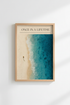 Coastal Beach Wall Art Print | Minimalist Ocean Poster, Modern Beach Decor