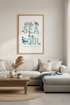 Little Sea Big Soul Wall Art | Watercolor Ocean Nursery Decor | Coastal Kids Poster