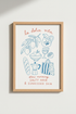 Italian Summer Wall Art Print | La Dolce Vita Mediterranean Decor | Kitchen Poster