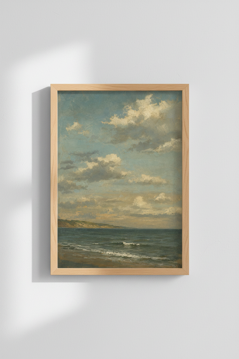 Seascape Wall Art Print | Living Room Decor | Coastal Calm Poster