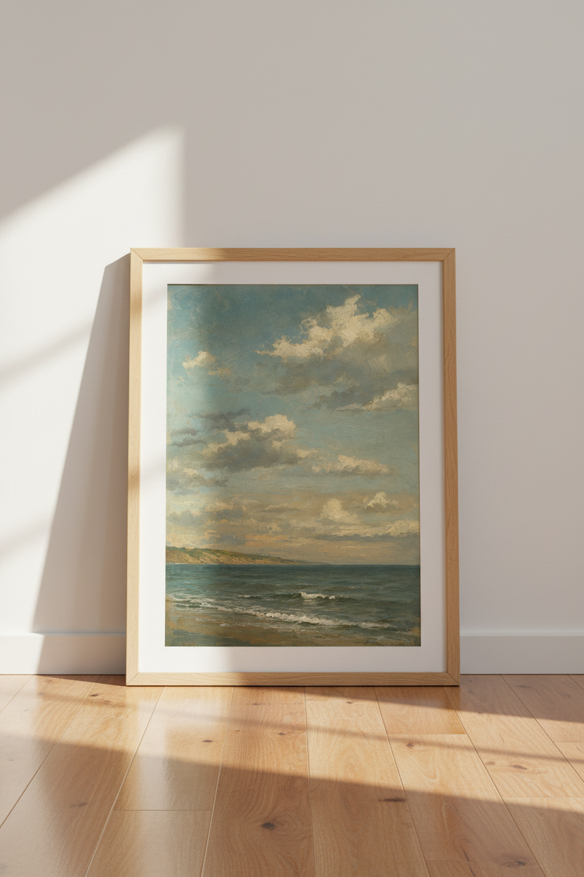 Seascape Wall Art Print | Living Room Decor | Coastal Calm Poster