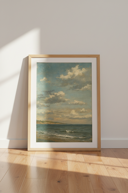 Seascape Wall Art Print | Living Room Decor | Coastal Calm Poster