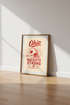 Ohio Buckeye Strong Wall Art | Retro Sports Poster | Man Cave Decor Art