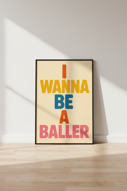 Retro Typography Wall Art Print | Inspirational Quote Decor | Aesthetic Poster | Motivational Home or Office Gift