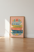 A New Chapter Book Stack Wall Art Print | Reading Nook Decor | Inspirational Poster