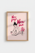 Feminine Journaling Wall Art Print | Pink Office Decor | Preppy Illustration Poster