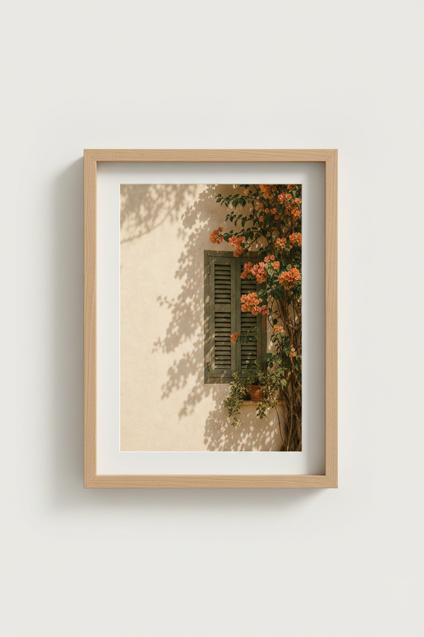 Vintage Botanical Wall Art Print | Living Room Decor | Mediterranean Poster