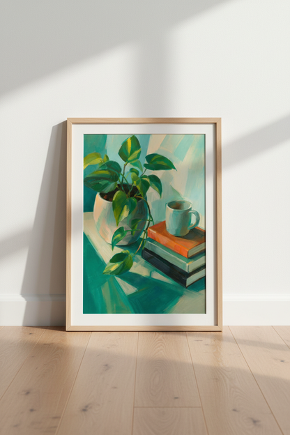 Botanical Wall Art Print | Living Room Decor | Modern Poster
