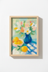 Abstract floral art | vibrant palette, living room decor
