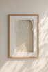 Arabesque wall art | Beige tones, Living room decor