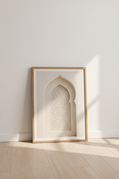 Arabesque wall art | Beige tones, Living room decor