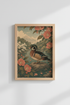 Japanese Duck Print | Woodblock Style Nature Art, Ukiyo-e Inspired Wall Decor