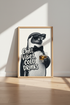 Cool Penguin Whiskey Wall Art | Funny Bar Decor | Dapper Animal Poster