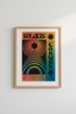Solaris Cosmos Sci-Fi Wall Art | Retro 70s Gradient Poster, Vibrant Room Decor