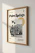 Palm Springs Wall Art Print | Mid-Century Modern Desert Decor | Retro Poster