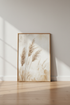 Pampas Grass Wall Art | Neutral Boho Botanical Print | Minimalist Decor