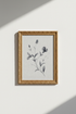 Blue Botanical Wall Art | Watercolor Tones, Neutral Decor | Living Room Poster