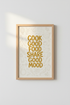 Cook Good Food Quote Wall Art | Kitchen Decor | Mustard Yellow Typography Poster