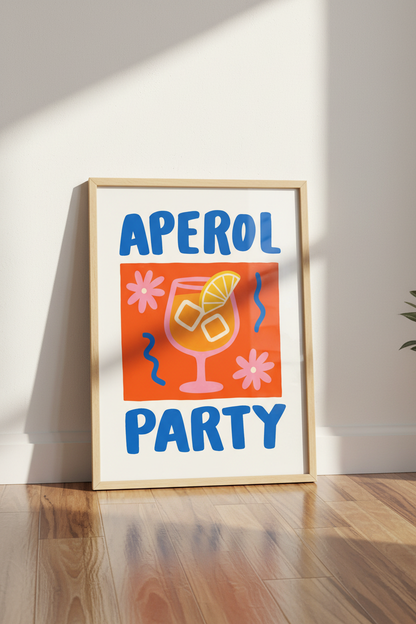 Cocktail Wall Art | Bright Pop Colors, Living Room Decor
