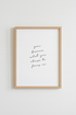 Script Quote Print | Minimalist Motivational Text, Home Office Wall Decor