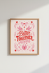 Better Together Always Wall Art | Pink Love Birds Poster | Romantic Bedroom Decor