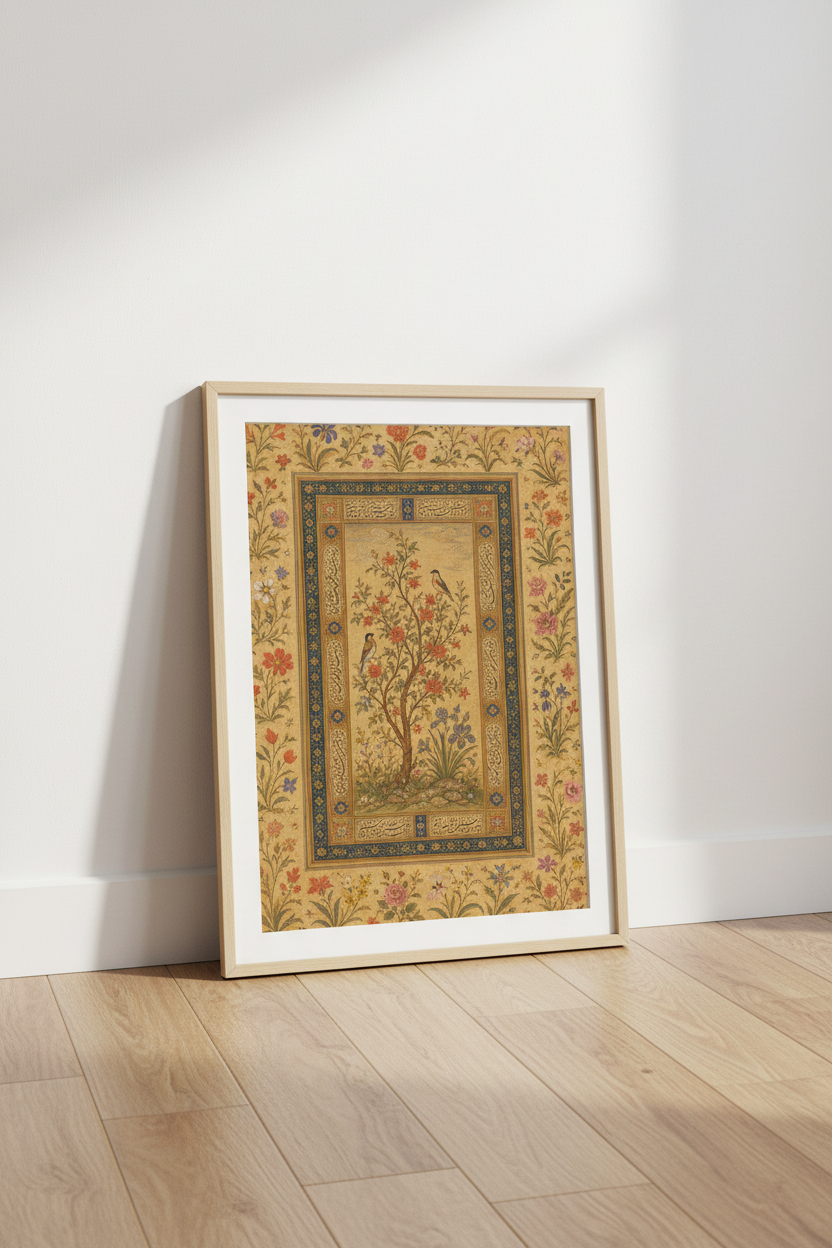 Vintage Botanical Poster Wall Art Print | Living Room Decor | Boho Poster