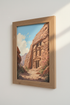 Petra Jordan Treasury Art | Terracotta Landscape Print, Travel Decor