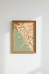 city map wall art | Abstract Peach & Sage Cityscape Decor