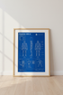 Phoenix Gen 8 Robot Blueprint Wall Art | AI Tech Poster | Engineering Decor
