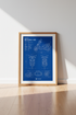 Piaggio Beverly 400 Blueprint Wall Art | Garage Decor | Italian Scooter Poster