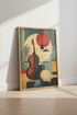 Jazz Music Wall Art | Mid Century Modern Retro Bass Poster, Music Room Decor