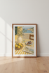 Mediterranean Still Life | Lemon & Fig Oil Painting, Coastal Kitchen Wall Art